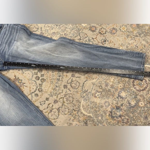 BKE Buckle Nolan Straight Leg 5 Pocket Jeans Mens 34L  Stretch Denim Faded - Picture 4 of 15